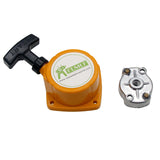 FLMLF Plastic pull starter Yellow with Pawl fit RCMK ZENOAH Marine Gas Engine RC Boat For  Radio controlled toy Car/Boat/Airplane and replacement parts therefor