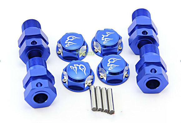 Alloy CNC Wheel Nut and Extended Axles Set Fit for 1/5  GTB Racing Losi 5ive T For Radio controlled toy Car/Boat/Airplane and replacement parts therefor