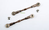 Alloy CNC Steering Pull Rod & Front (Short) & Rear (Long) Upper Suspension Lever Pull Rod Set for 1/5 Losi 5ive T Rovan LT KMX2 For  Radio controlled toy model Vehicle/Boat/Airplane and replacement parts therefor