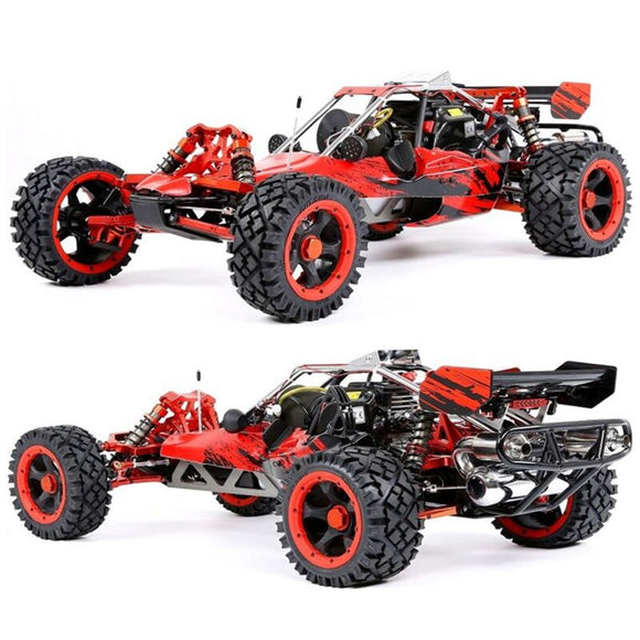 450 45CC Gasoline Engine Alloy Front Rear Arm with LED Light Symmetrical Steering RC 2WD Truck for RUFAN Rovan 1/5 Scale Baja 5B