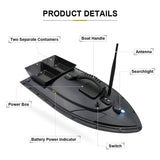 FLMLF Electric Fishing Bait RC Boat 500M Remote Fish Finder 5.4km/h Double Motor For Flytec 2011-5 for  Radio controlled toy model Vehicle/Boat/Airplane and replacement parts therefor