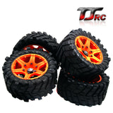 Wheel tires with wheel nuts(4PCS)  for 1/5 Traxxas x maxx 220MM*105MM