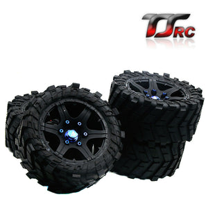 Wheel tires with wheel nuts(4PCS)  for 1/5 Traxxas x maxx 220MM*105MM