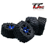 Wheel tires with wheel nuts(4PCS)  for 1/5 Traxxas x maxx 220MM*105MM