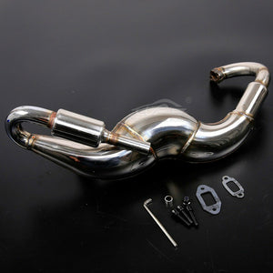 BAJA Exhaust Pipe Stainless Steel Torque fit 1/5 HPI BAJA RV KM 5B 5T 5SC