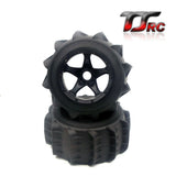 FLMLF Front or Rear sand wheel Tire set fit 1/5 RC HPI baja 5B For Radio controlled toy Car/Boat/Airplane and replacement parts therefor