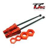 FLMLF Alloy Front and Rear Drive Shaft For 1/5 Traxxas TRX X-Maxx XMAXX Radio controlled toy Car/Boat/Airplane and replacement parts therefor