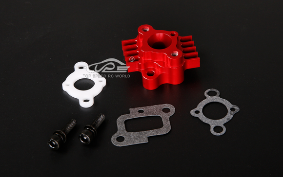 Alloy CNC Cooling Manifold Set For 32cc 36cc 45cc Fit 1/5 HPI ROVAN KM BAJA Losi