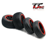 Front and Rear Wheel Tyres Set for 1/5 HPI ROVAN KM Baja 5B