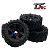 Wheel tires with wheel nuts(4PCS)  for 1/5 Traxxas x maxx 220MM*105MM