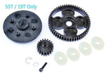 Metal Clutch Bell and 58T/16T and 55T/19T Metal Gear Set Fit for 1/5 HPI ROVAN KM BAJA 5B 5T 5SC For Radio controlled toy Car/Boat/Airplane and replacement parts therefor