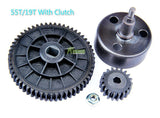 Metal Clutch Bell and 58T/16T and 55T/19T Metal Gear Set Fit for 1/5 HPI ROVAN KM BAJA 5B 5T 5SC For Radio controlled toy Car/Boat/Airplane and replacement parts therefor