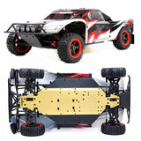 FLMLF 1/5 4WD RC Car Updated Version 2.4G Radio Control RC Car Toy Buggy 450 45CC 2T Gasoline Engine Two 65KG Servo Truck for Rofan LT